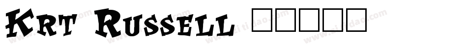 Krt Russell字体转换